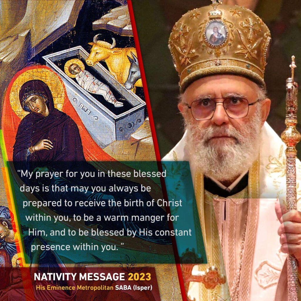 Nativity Message from Metropolitan Saba, 2023